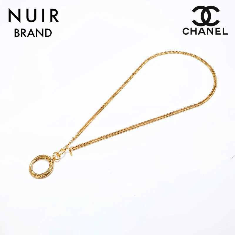Collana catena CHANEL ANNI 80 oro Ws9812 usata