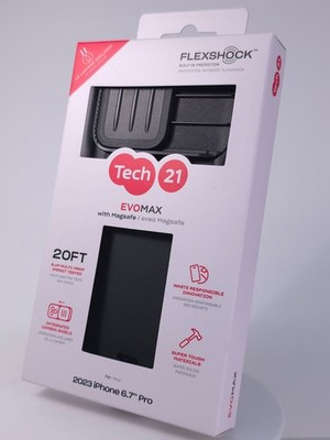Tech21 EvoMax Case with MagSafe for Apple iPhone 15 Pro Max - Black - New