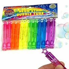 24 Kids Star Bubble Tubes Boys Girls Party Bag Fillers Childrens Wedding Favours