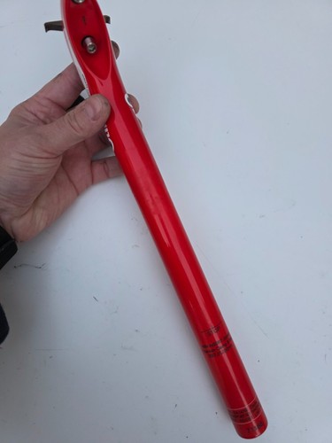 Climax SP03B Carbon Seat Post, Ti Clamp/Bolts, Red, 27.2 x 350mm, Very Good ! - Picture 7 of 21