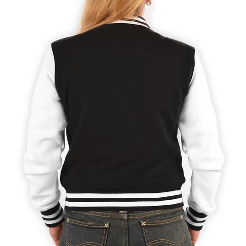 Damen College Jacke - Rockabilly Hot Rod Motiv - Rockabilly Jacke Damen / Frauen - Bild 2 von 5