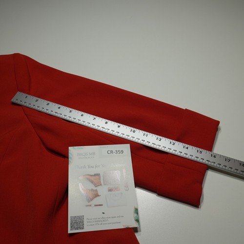 Kasper Separates Suit Set Red Blazer Jacket (18W) Long Straight Skirt (18) - Picture 21 of 24