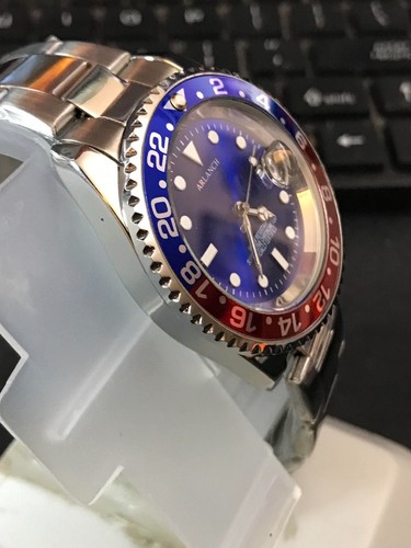 Reloj de Buceo 2024 Arlanch 40mm Calendario “Pepsi” Bisel Cuarzo, NUEVO (Lote2355) - Imagen 4 de 13