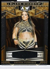 2024 Upper Deck AEW Black Diamond Deonna Purrazzo Shirt Relics Patch Gold #07/25