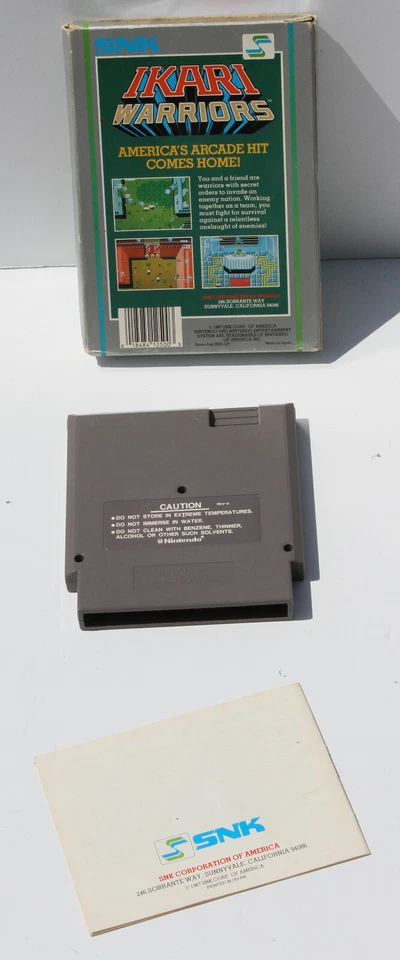 Ikari Warriors (Nintendo Entertainment System, NES 1987) w/ Box and Manual - Image 2 of 3