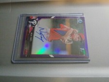 2018 Bowman Chrome Nick Fanti Purple Refractor 1st Bowman Chrome Auto #/250 