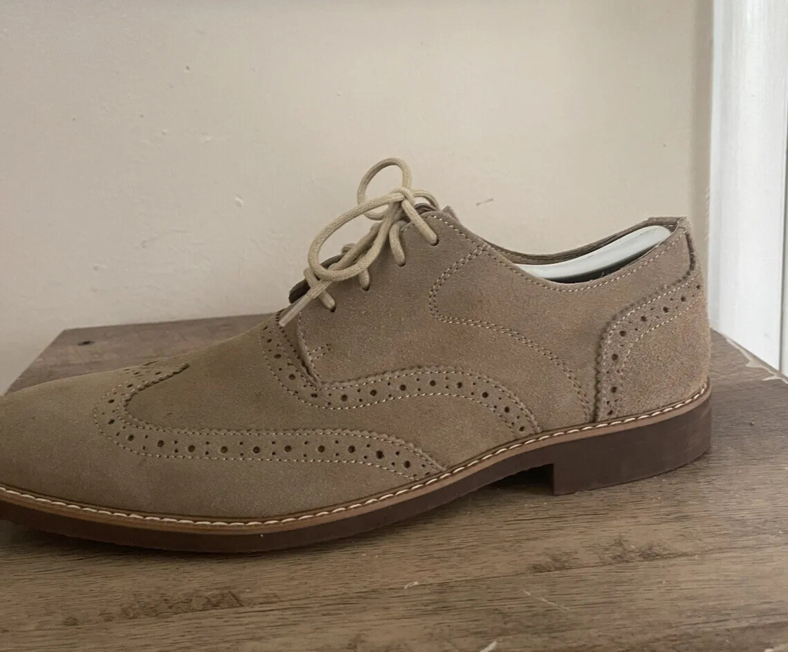 Stacy Adams Canvas Espadrille Derby Shoe Beige Lace Up Men\'s 11 - Pre-owned Stacy Adams Canvas Espadrille Derby Shoe | Mercari main image 4