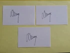 Daniel Inouye   Hawaii Senator, MOH WW2 Signed 3x5 card  No inscription!