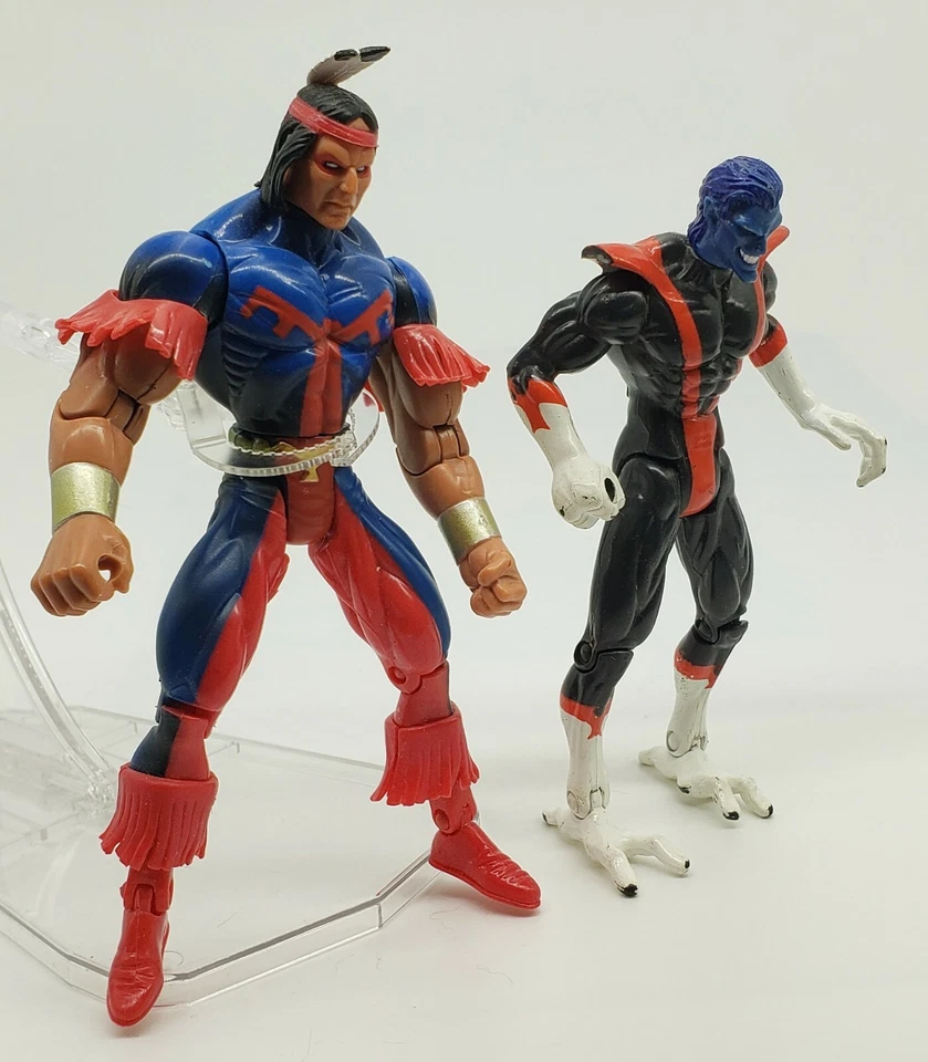 Lote de figuras de acción Toybiz Marvel 1998 THUNDERBIRD & 1996 NIGHTCRAWLER 6" Foto 3 de 4