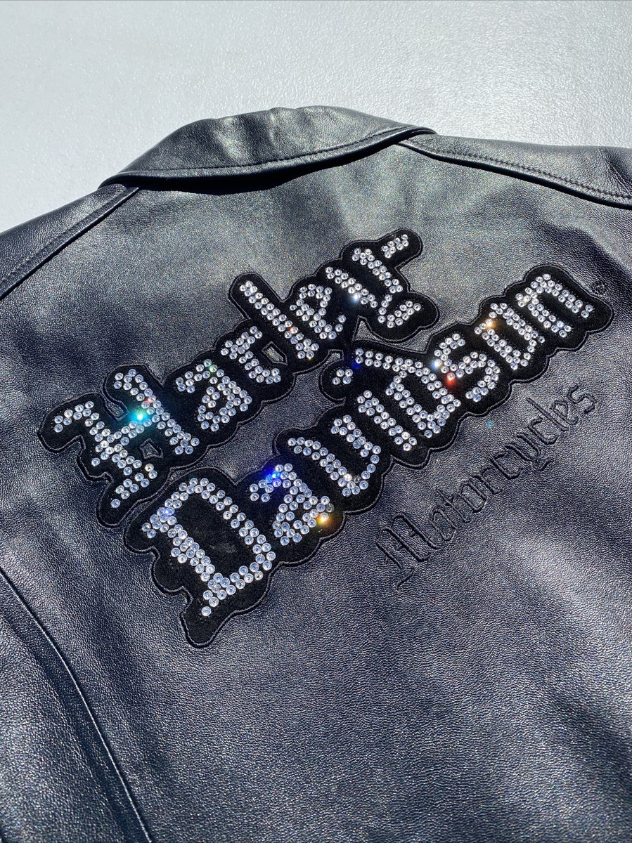 HARLEY-DAVIDSON フリンジ 刺繍 バッジ シングルライダース L HARLEY-DAVIDSON フリンジ 刺繍 バッジ シングルライダース L