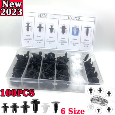 For Kia Hyundai Set Bumper Fender Liner Push Type Retainer Clips - Foto 9