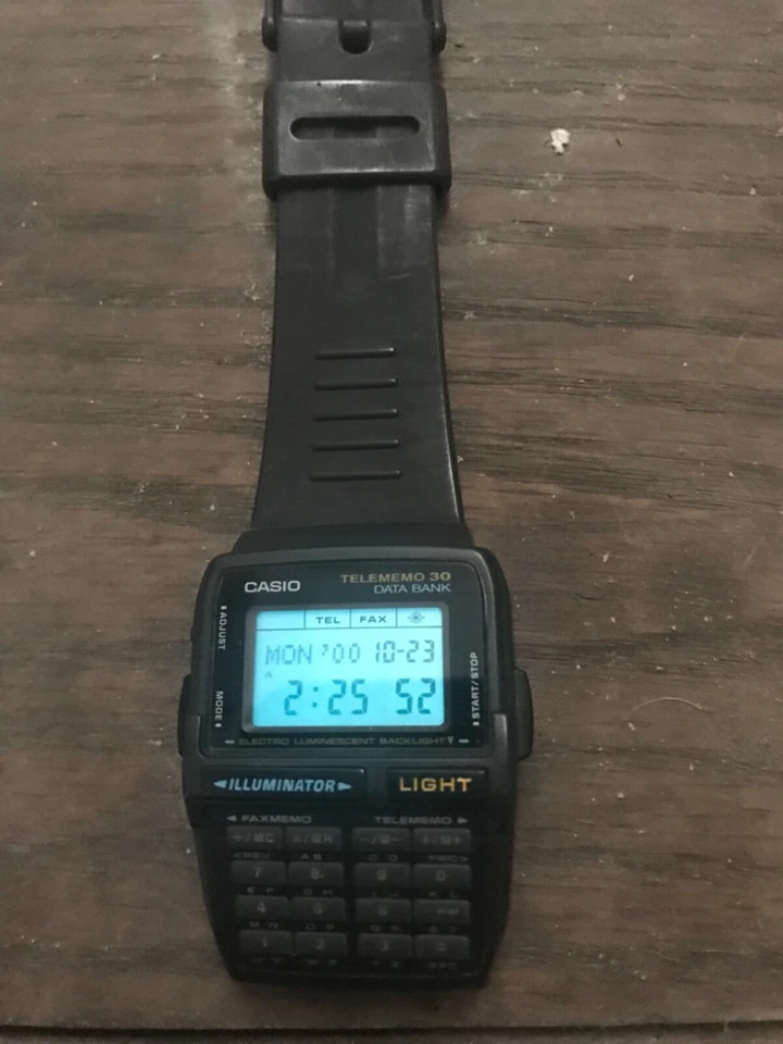 RELOJ CASIO DATA BANK CALCULADORA VINTAGE DBC-30 Foto 4 de 4