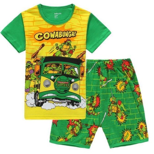 Kids Boys Ninja TurtlesPrint Pajamas Outfit T-Shirt Shorts Set Casual Sleepwear# - Picture 11 of 13