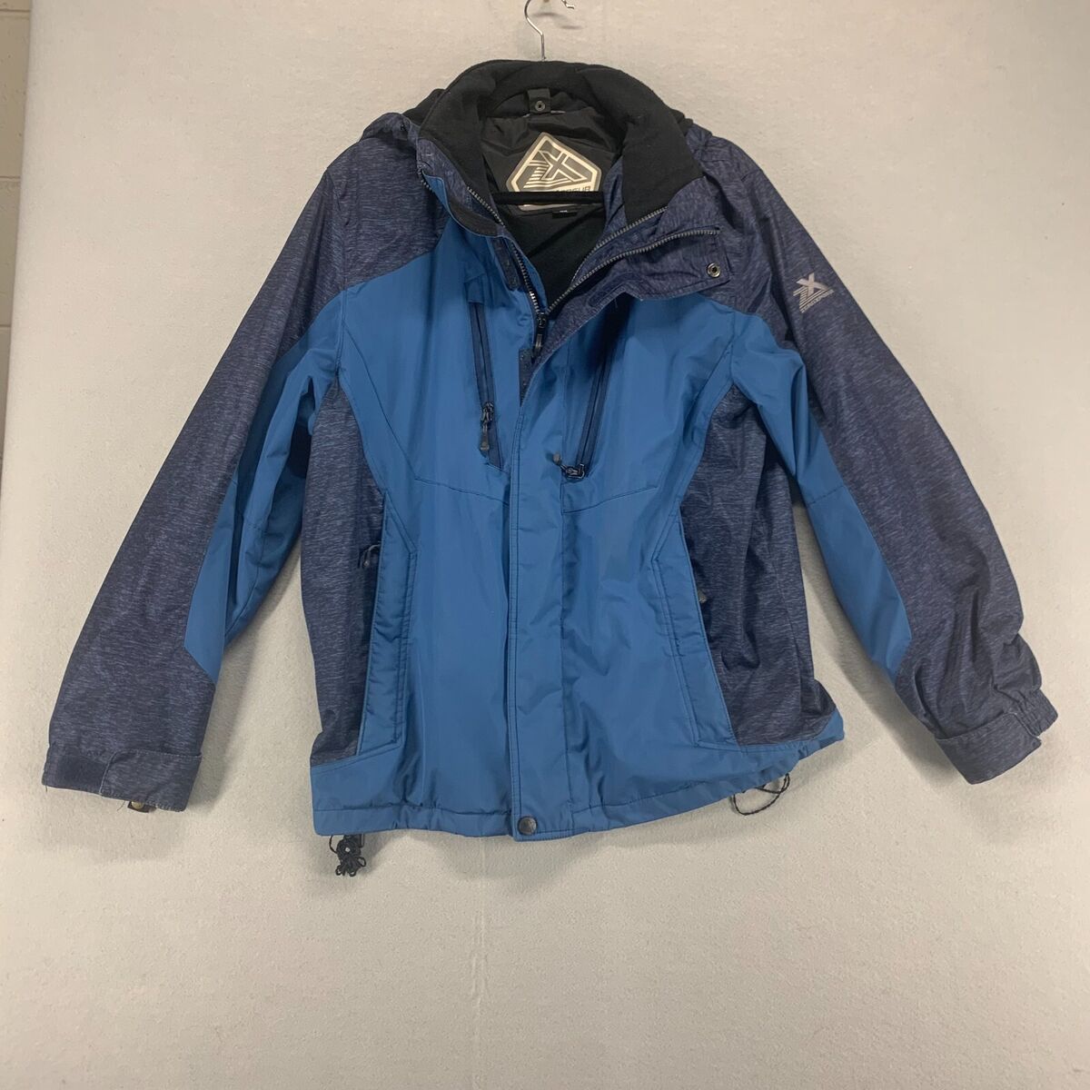 Zeroxposur Jacket Mens Medium Blue Full Zip Pocket Lined Zeroxposur Jacket Mens Medium Blue Full Zip Pocket Lined