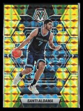 2022 Panini - Mosaic Basketball Santi Aldama #109  Reactive Yellow Prizm