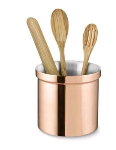 William Sonoma Copper Partitioned Utensil Holder -New In Box