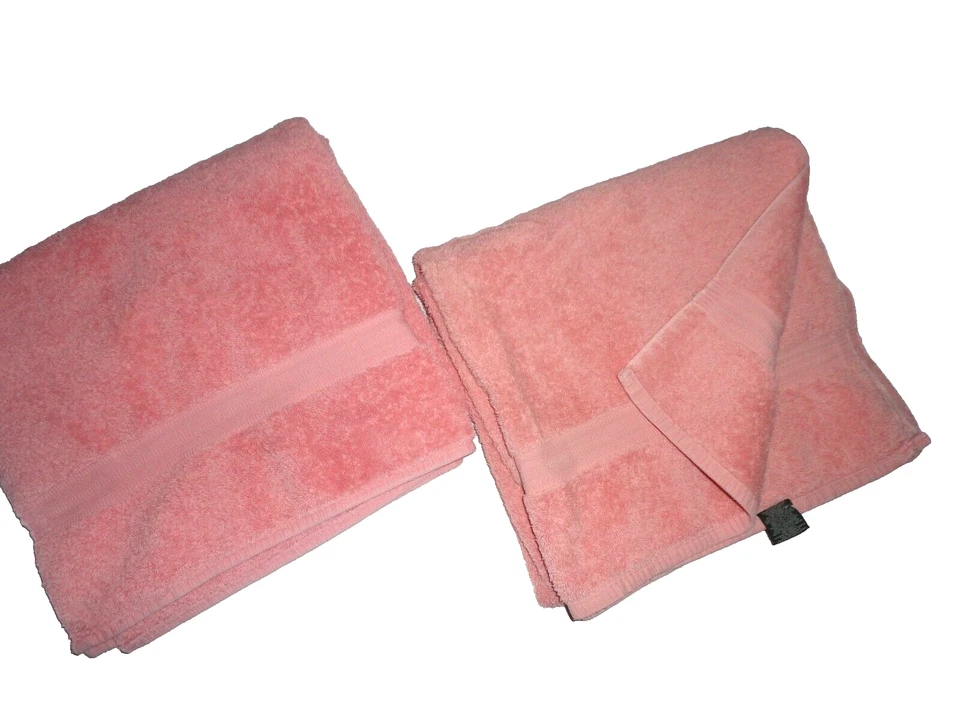 JUEGO DE TOALLAS DE BAÑO VINTAGE RALPH LAUREN CLÁSICO CORAL (2) 100% ALGODÓN 26X48 Foto 4 de 4