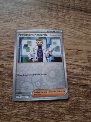  088/091 Professor's Research Scarlet & Violet Paldean Fates Reverse Holo Rare 