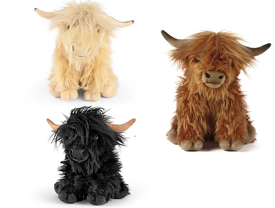 living nature highland cow soft toy