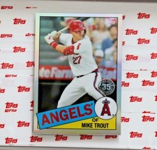 2020 Topps Chrome Mike Trout - 1985 35th anniversary Card 85TC-1