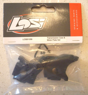 Vintage RC Team Losi Transmission Case & Motor Plate Set LOSB1058