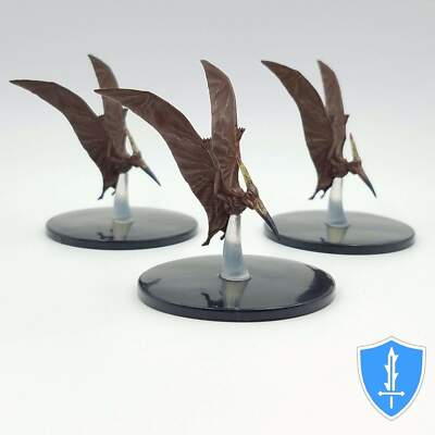 Pteranodon x3 - Legendary Adventures #25 Pathfinder Battles D&D Dinosaur