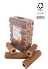 Holzbriketts Feuerholz mit Zugloch RUF Buche/Eiche 20 kg Brennholz Kaminholz