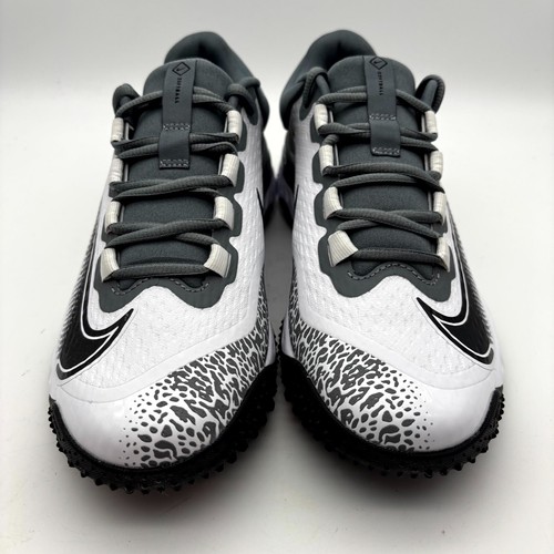 Nike Alpha Huarache ELT 4 TF Grey Black Lace-Up Softball Shoes Womens FD2746-001 - Picture 23 of 27