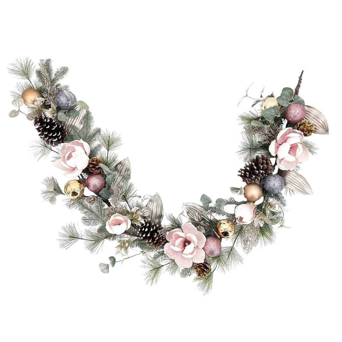 The Range Christmas Blush Flower Bauble Garland eBay