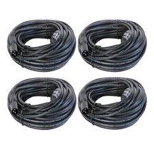 50ft Male Mixer Audio Cable To 3 Pin Shielded Female Cables Stereo Cord Cable 4P