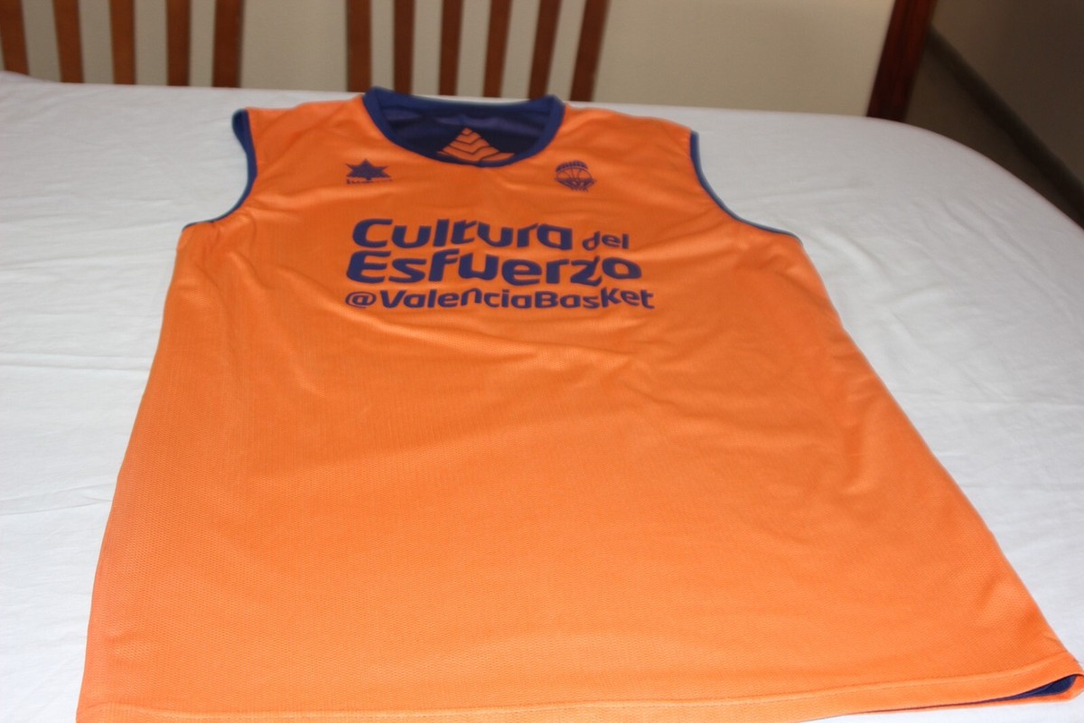 CAMISETA OFICIAL BALONCESTO ENTRENO VALENCIA BASQUET REVERSIBLE