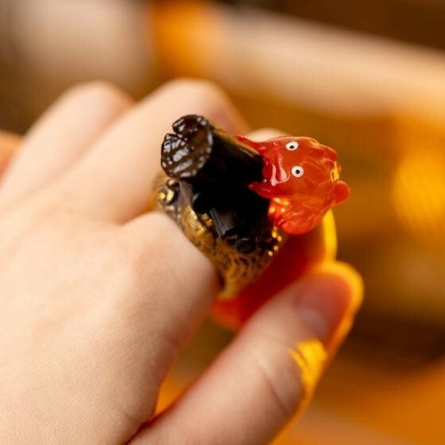 Studio Ghibli Howl's Moving Castle KAZARING Calcifer 6 types set Ring - Picture 4 of 12