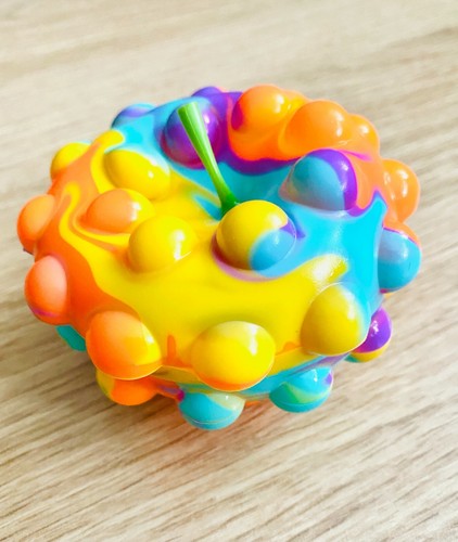 Acquista 4 per £5 Apple Pop Popper Fidget palla da stress riempitivo borsa giocattolo - Foto 21 di 28