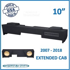 Chevy Silverado 2008 Extended / Double Cab Truck 10" Sub Box Subwoofer Enclosure