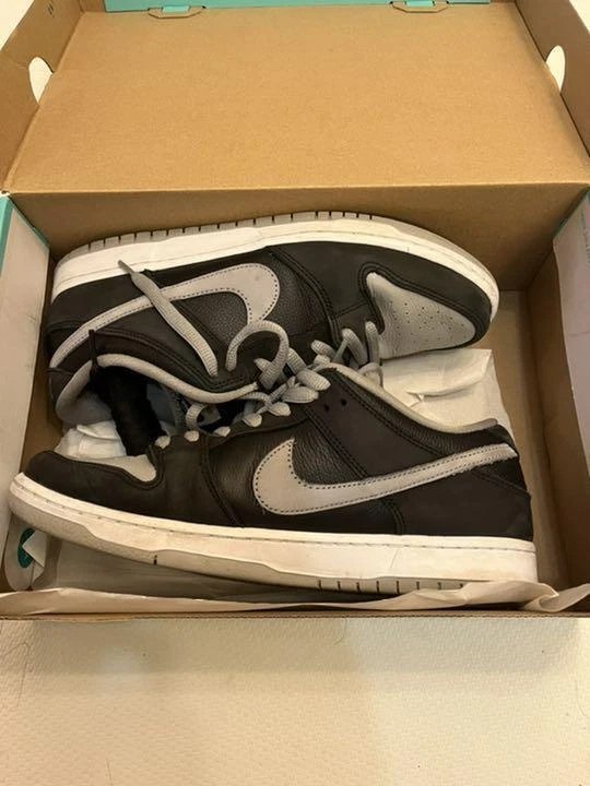 Nike Sb Dunk Low Pro Shadow Black Medium Grey-Black-White BQ6817