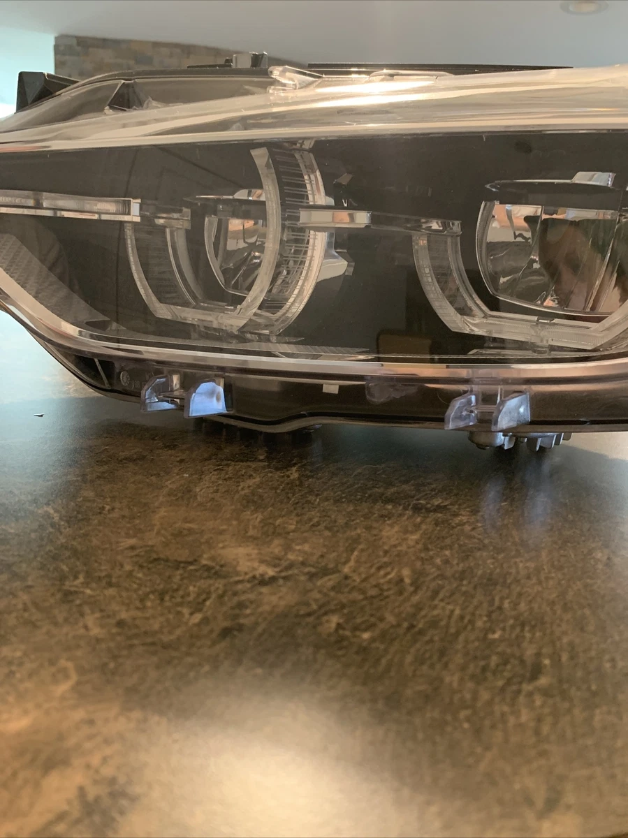 BMW 3 F30 LED headlight. Complete With Ballast. Angel Eyes.Left 