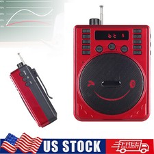 Portable Wireless PA  Wired Microphone Mini Radio Speakers FM/TF Karaoke 800MA