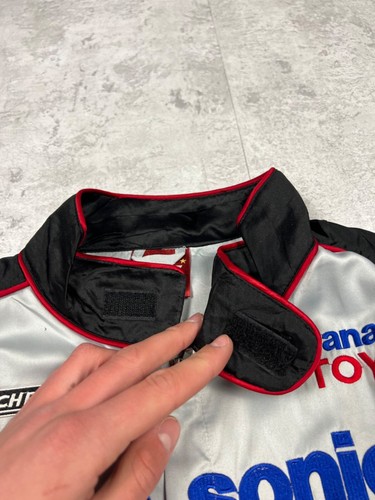 Vintage Toyota Panasonic Black Racing Jacket Size S - Picture 7 of 21
