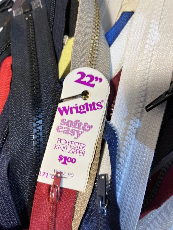 Enorme Lote De Colección De 50+ Cremalleras 90% De Ellos Nuevos Abrigos y Clark, Garra, JP Foto 2 de 4