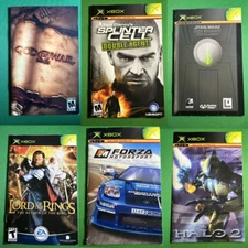 6 Xbox Original Game Manuals - Manual Only - No Game - No Case