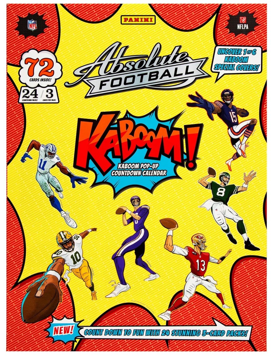 2024 Panini Absolute Football Countdown Calendar EMPTY Box - Aaron Rodgers Kaboom Cover (LOT of 9