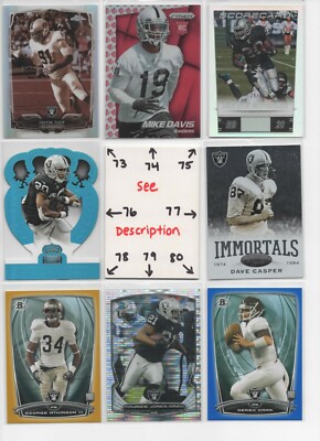 Oakland Raiders Las Vegas U-PICK SERIAL #'d Rookies Autos Jerseys COOPER MACK 