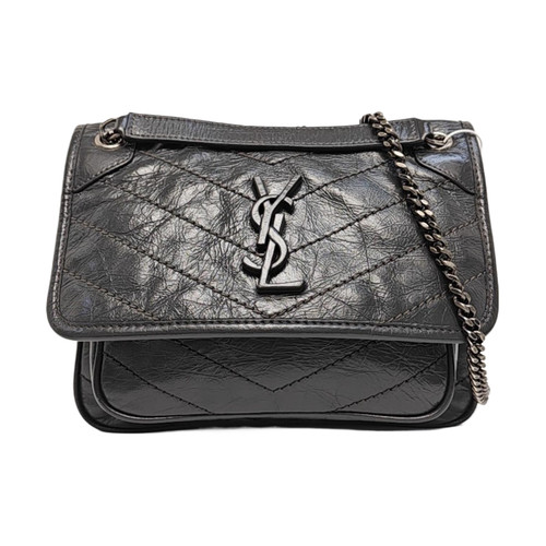 Yves Saint Laurent NIKI Crossbody bags Leather Blue Free Shipping | Duties Paid