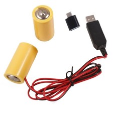 Power Supply 3V LR14 C Battery Eliminators Cable with Type C Adapter for LED Toy