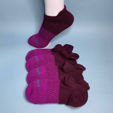 Bombas Women's Ankle Socks 4 Pair Pack Maroon Purple Size S Small New