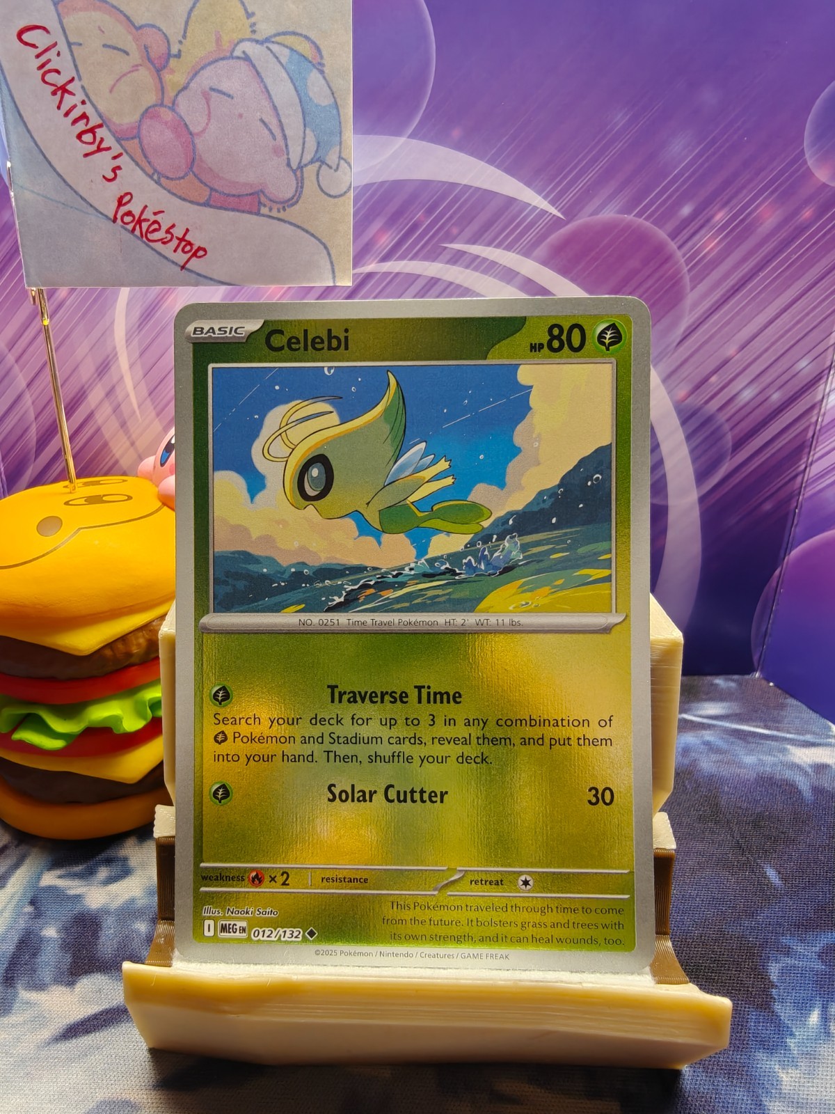 Celebi 012/132 ME01: Mega Evolution [MEG] - Reverse Holo Near Mint - EN