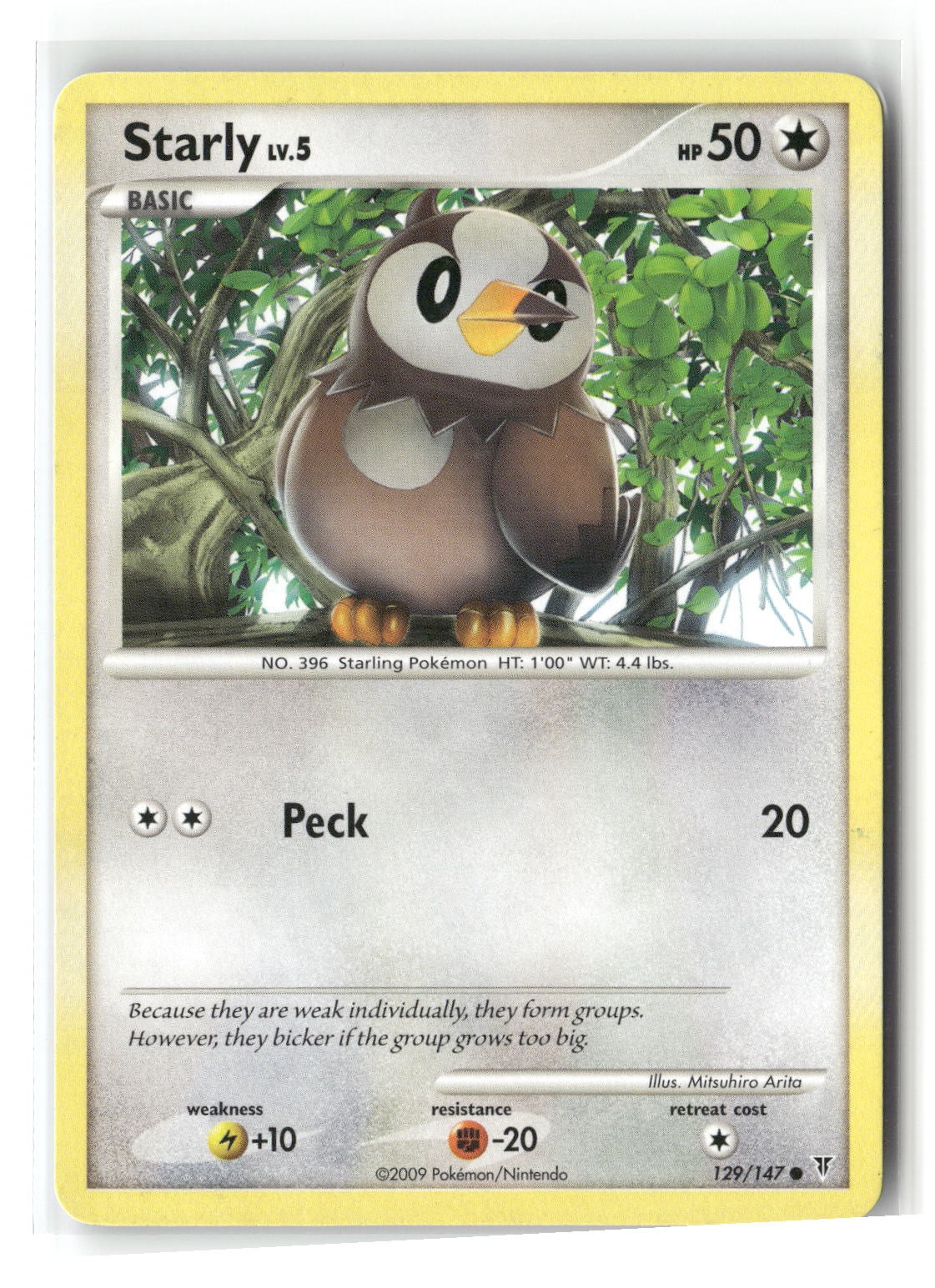 Starly Common Supreme Victors 129/147 Pokemon Moderately Played