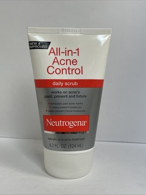 Neutrogena All-in-1 Acne Control Daily Scrub, 4.2 fl oz Exp: 07/26