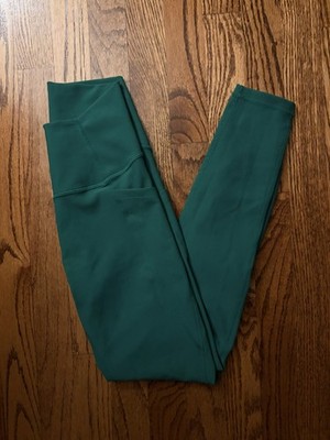 Wilo the Label Green Ribbed High Rise 7/8 Leggings