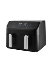 George Home GHAFN111B3Q 9L Dual Basket Digital Air Fryer Touch Screen LED Black